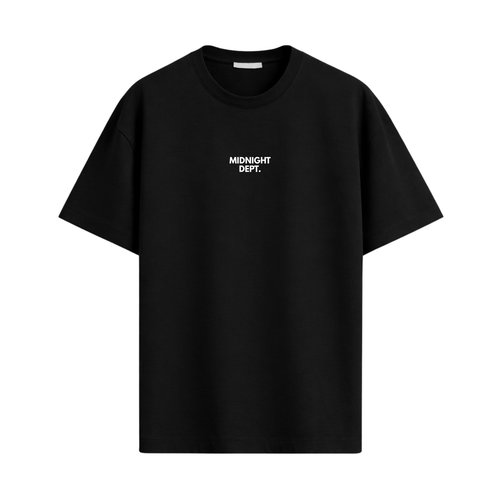 Camiseta Oversized MDD. Preta